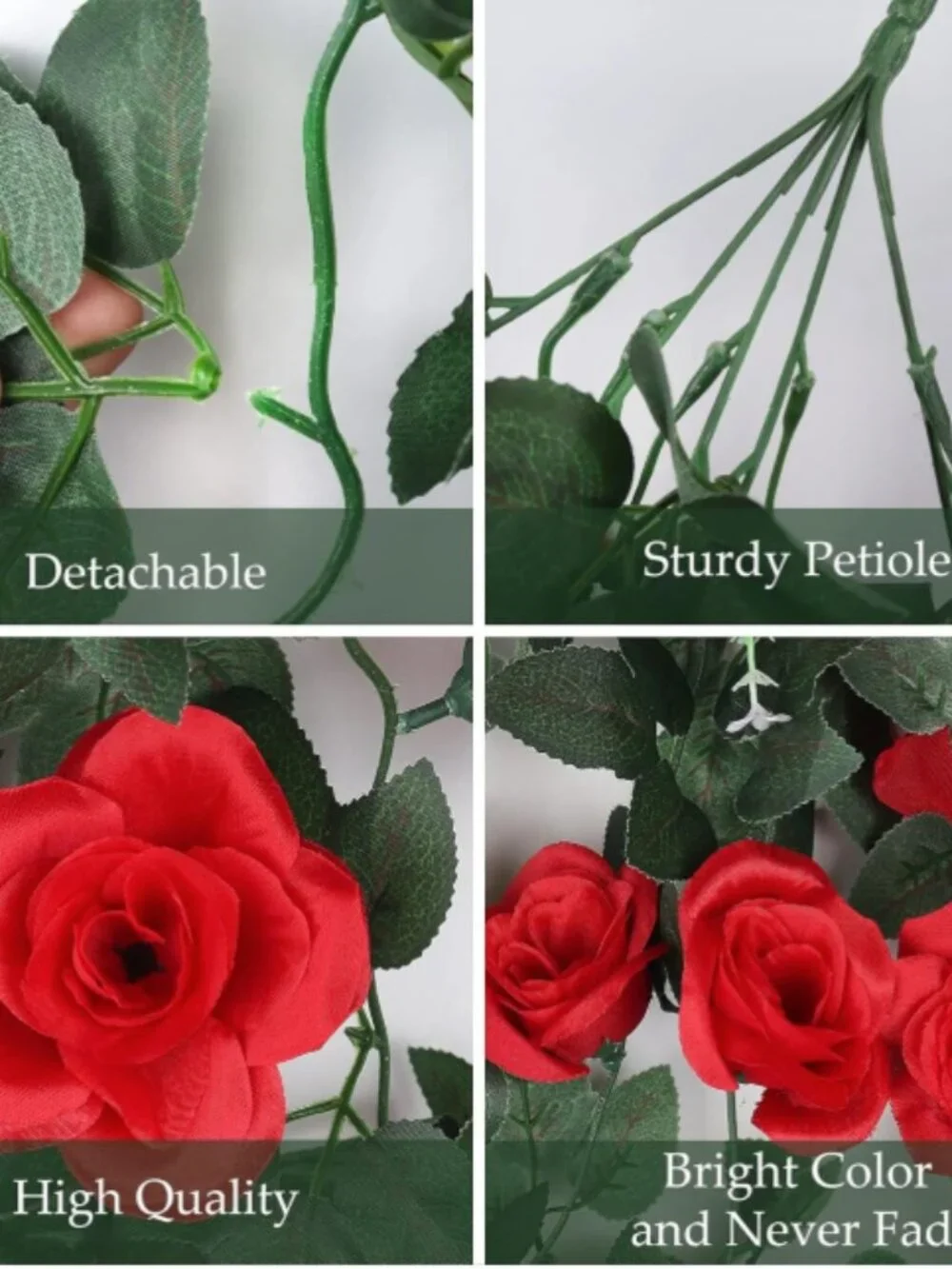 Red Roses Vines - 2pk - Artifical Party Decorations